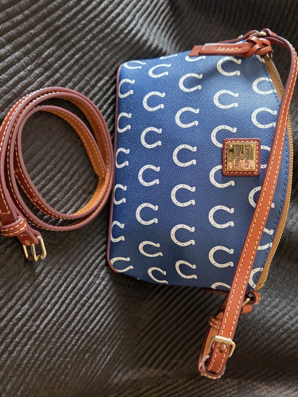Dooney & Bourke NFL Indianapolis Colts Horseshoe Motif Crossbody/Shoulder Bag